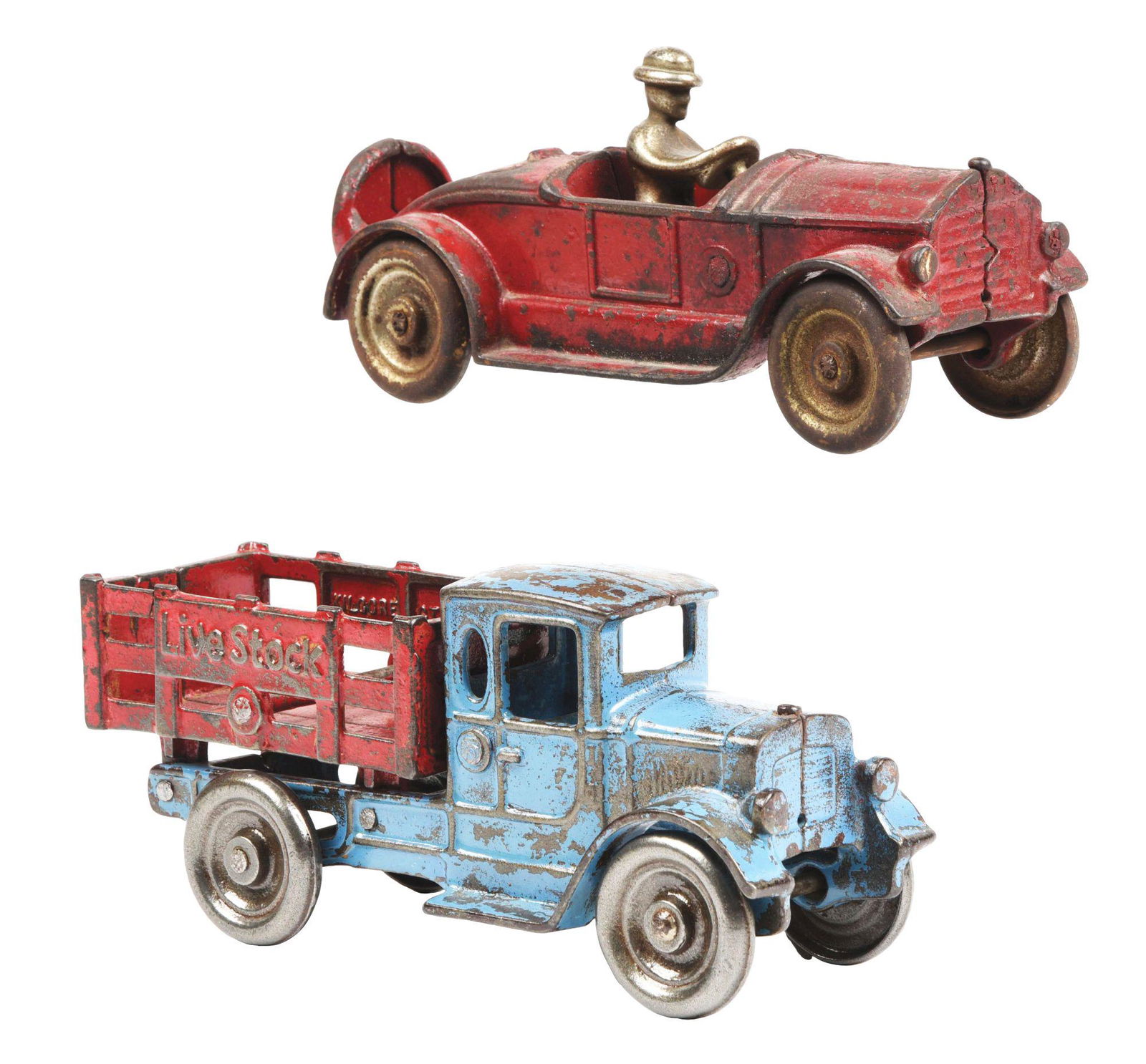 LOT OF 2: CAST-IRON KILGORE TOY VEHICLES. (1 of 3)
