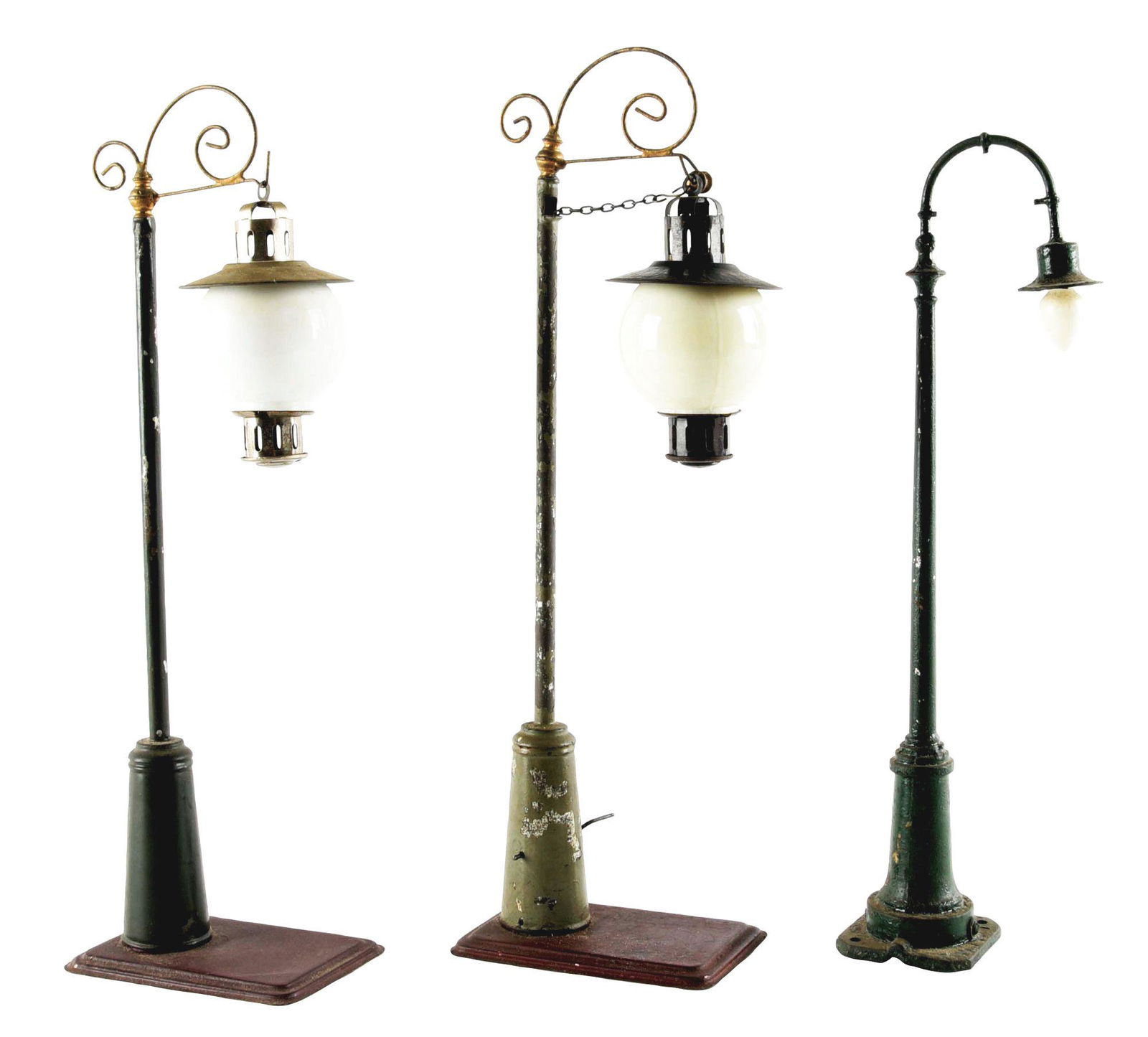 LOT OF 3: EARLY TRAIN LAMPS. (1 of 3)