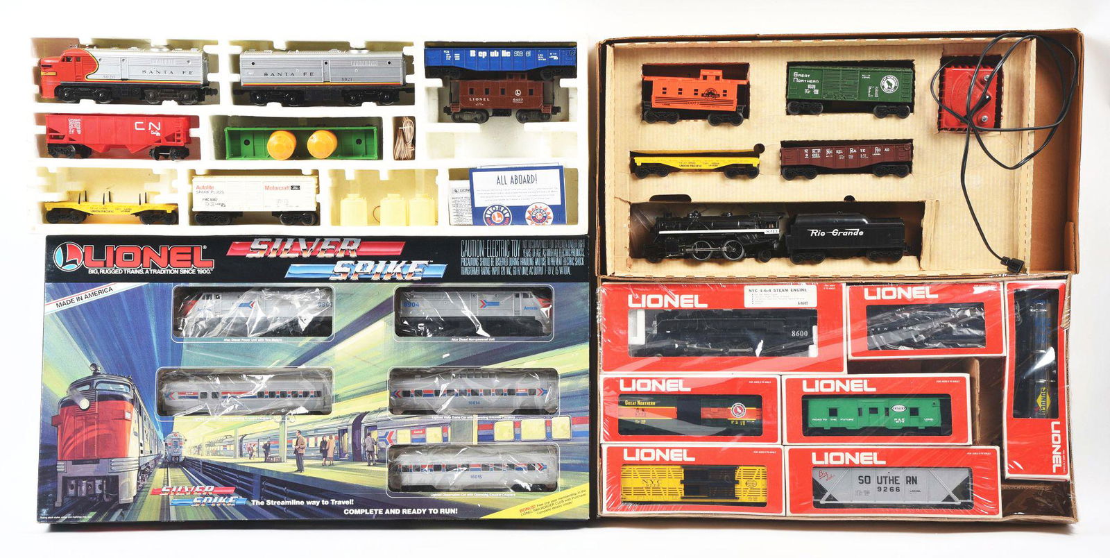 LOT OF 4: LIONEL POST-1970 BOXES TRAIN SETS. (1 of 3)