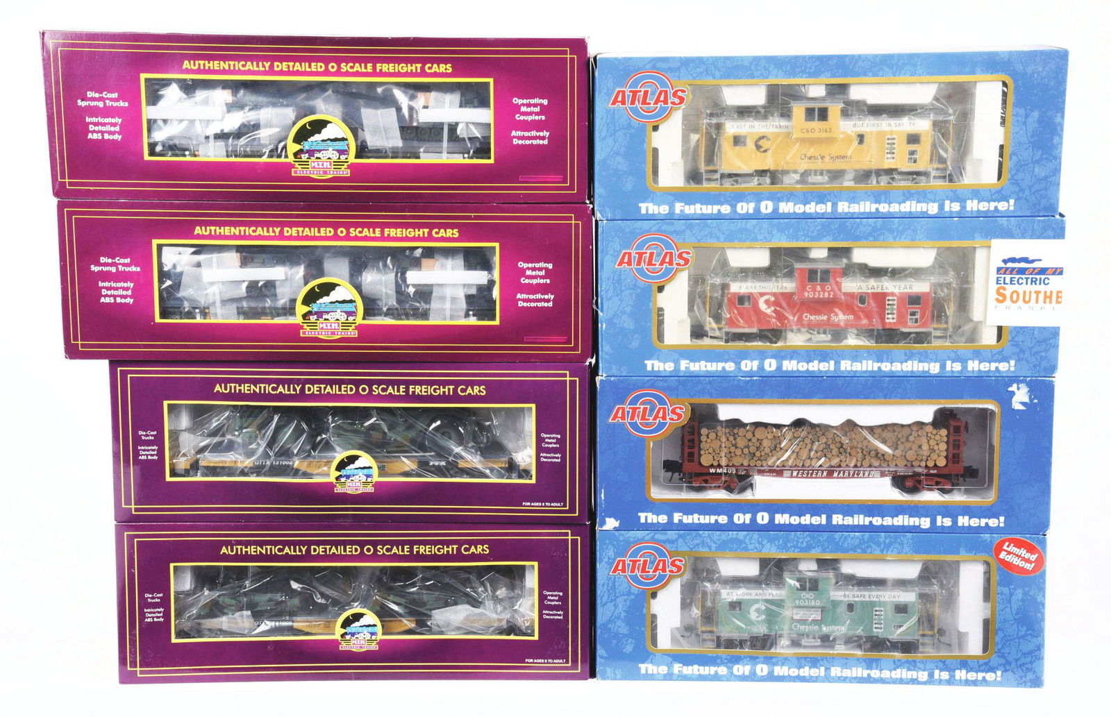LOT OF 8: ASSORTMENT OF MIXED O-GAUGE TRAINS. (1 of 4)