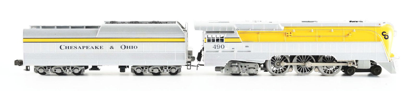 C&O HUDSON WITH TENDER. (1 of 6)