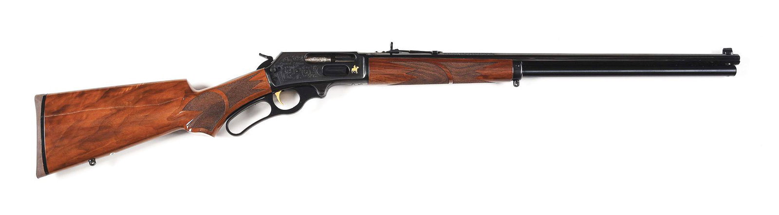 (M) MARLIN MODEL 1895 LIMITED EDITION LEVER ACTION: Marlin Model 1895 LTD lever action magazine rifle made in Ilion, New York by the Marlin Firearms Company with limited production of 1500 in 2015. Blued 24" tapered octagon barrel with Ballard Rifling.