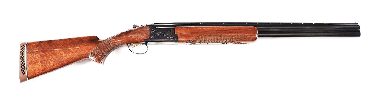 (M) BROWNING CITORI GRADE I HUNTING OVER UNDER SHOTGUN: A boxlock ejector over/under shotgun with 26" blued steel barrels that have Invector choke tubes installed (Full & Modified) from 1986. Barrels have machined matted and ventilated top rib, solid middl