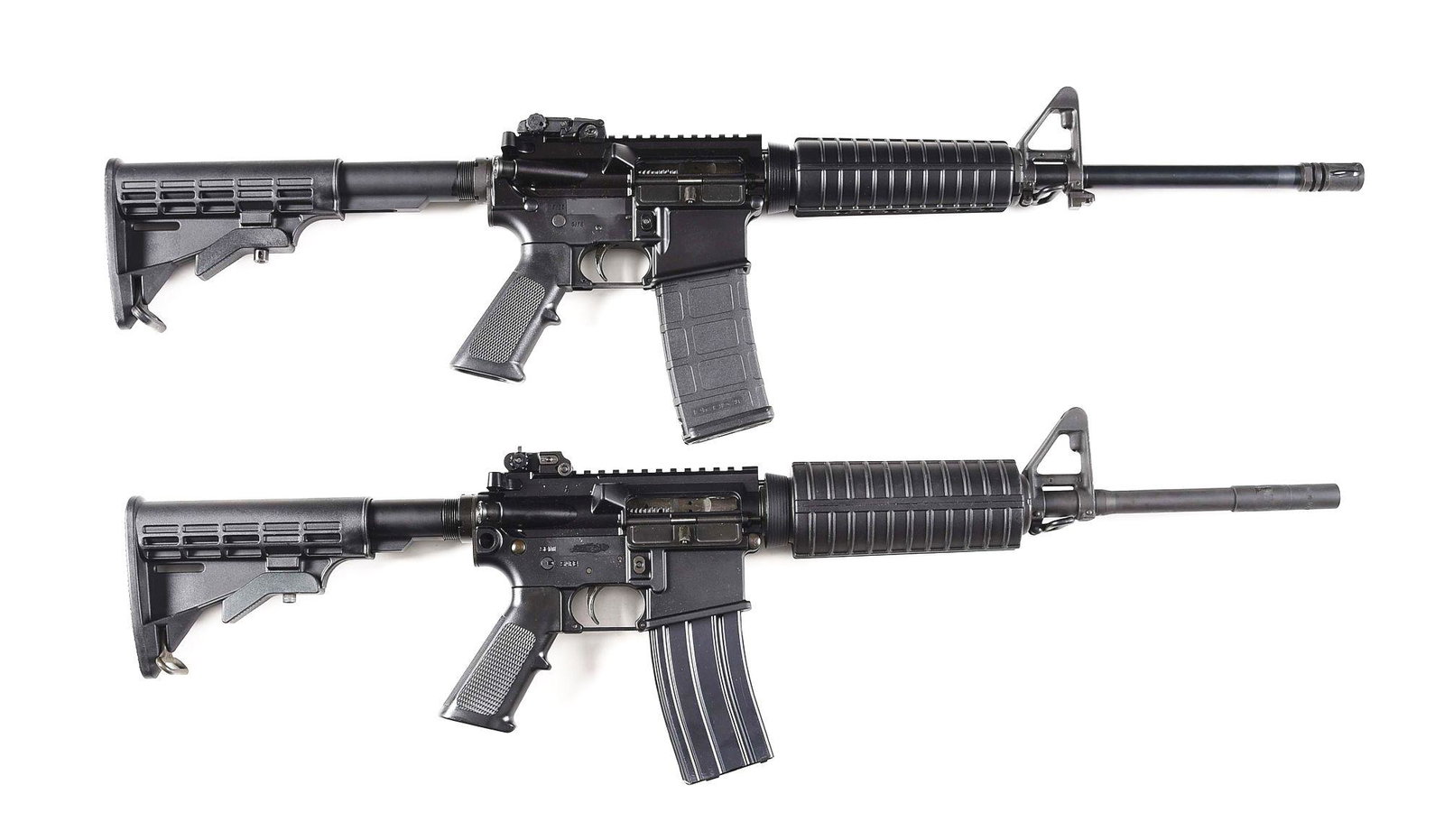 (M) LOT OF 2: HIGH STANDARD HSA-15 AND SIG SAUER M400: Lot consist of (A) High Standard HSA-15 semi automatic rifle. Lower receiver is marked "HIGH STANDARD/MFG. CO. INC./HOUSTON TX USA" on the left side of the magazine well. Upper is "S&W" marked on the 