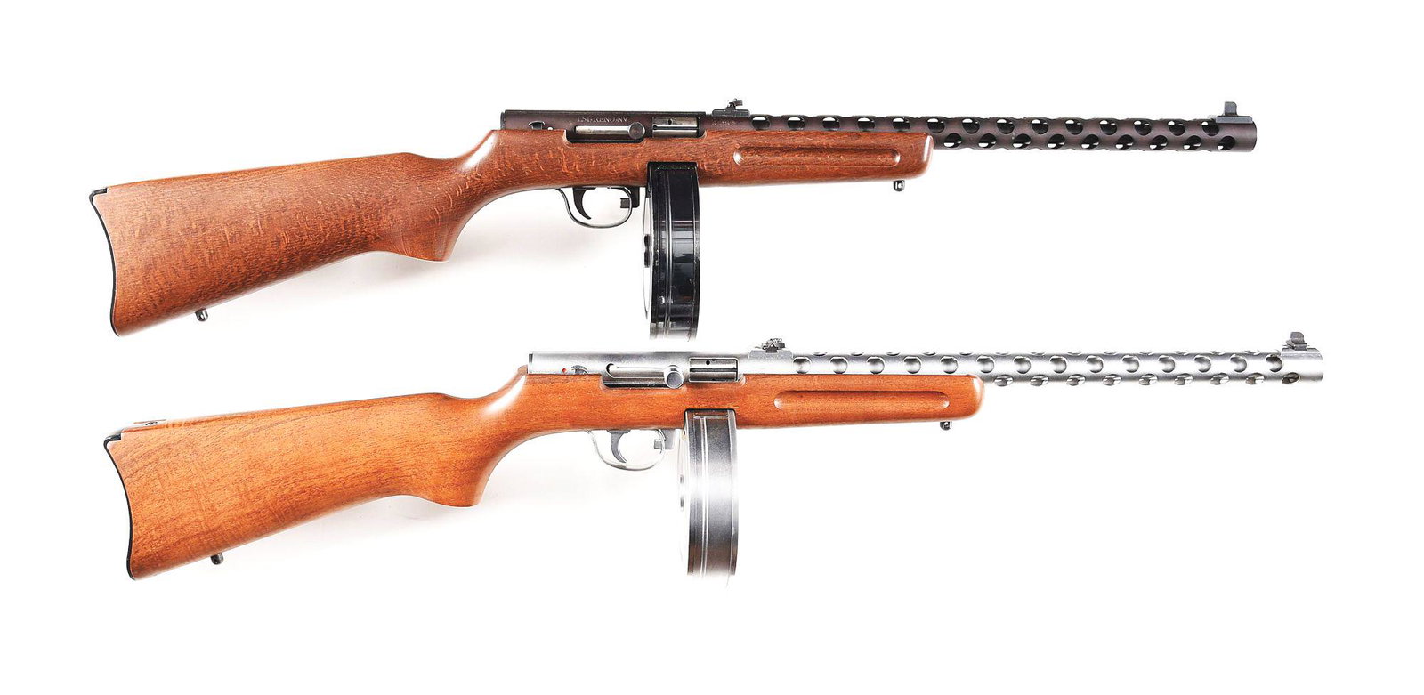 (M) LOT OF 2: PIETTA MODEL PPS/50 SEMI AUTOMATIC .22 LR: Lot consists of: (A) LSI imported Italian Pietta Puma PPS/50 semi automatic .22 LR carbine. Manufactured in 2009. It features a 16" round barrel with matte finished perforated heat shield, blade front