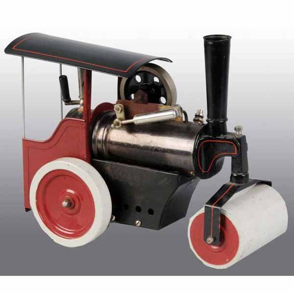 Fleischmann No. 155/1 Steam Roller.: Ca. 1950s. This roller includes a whistle, a safety valve and an oscillating cylinder. 7" x 8 - 3/4".
