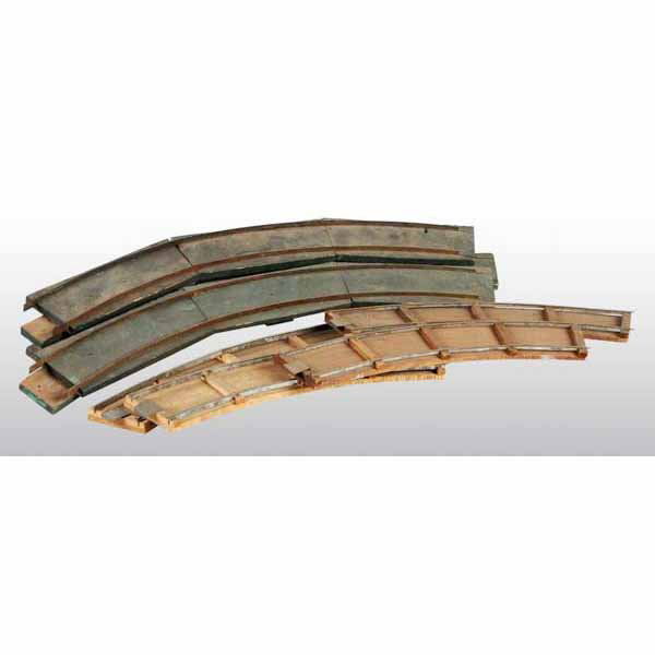 Large Miscellaneous Lot of Early Train Track.: Approximately 40 pieces including Beggs, Voltamp, and early Lionel.