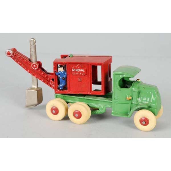 Cast Iron Arcade General Digger Truck Toy.: Description American. Completely restored. Condition (Restored). Size 10" L.
