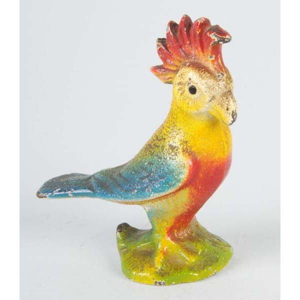 Cast Iron Cockatoo Bottle Opener.: Description Made by John Wright. Condition (Excellent). Size 3 - 1/2" T.