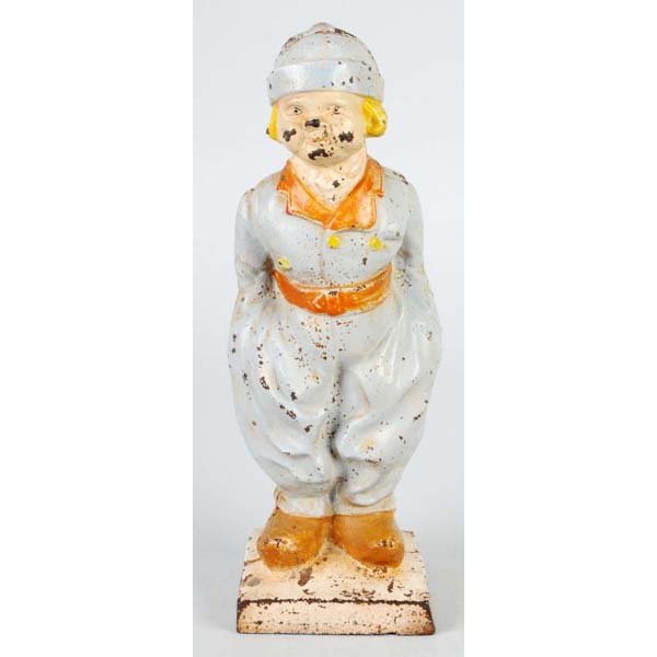 Cast Iron Dutch Boy Doorstop.: Description Made by Hubley. Condition (Good). Size 11" T.