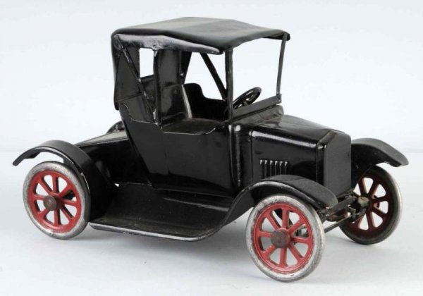 Pressed Steel Buddy L Flivver Car Toy.: American. Soft top coupe. Complete restoration. Size: 11" L.