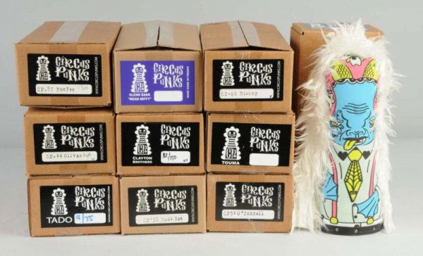 Lot of 10: Standard Size Circus Punks.: Includes ten 15" Circus Punks. Artists include FooFee, Olivas, TADO, Glenn Barr, Clayton Brothers, Huck Gee, Biskup, Touma, and Mitch O'Connell. Size: