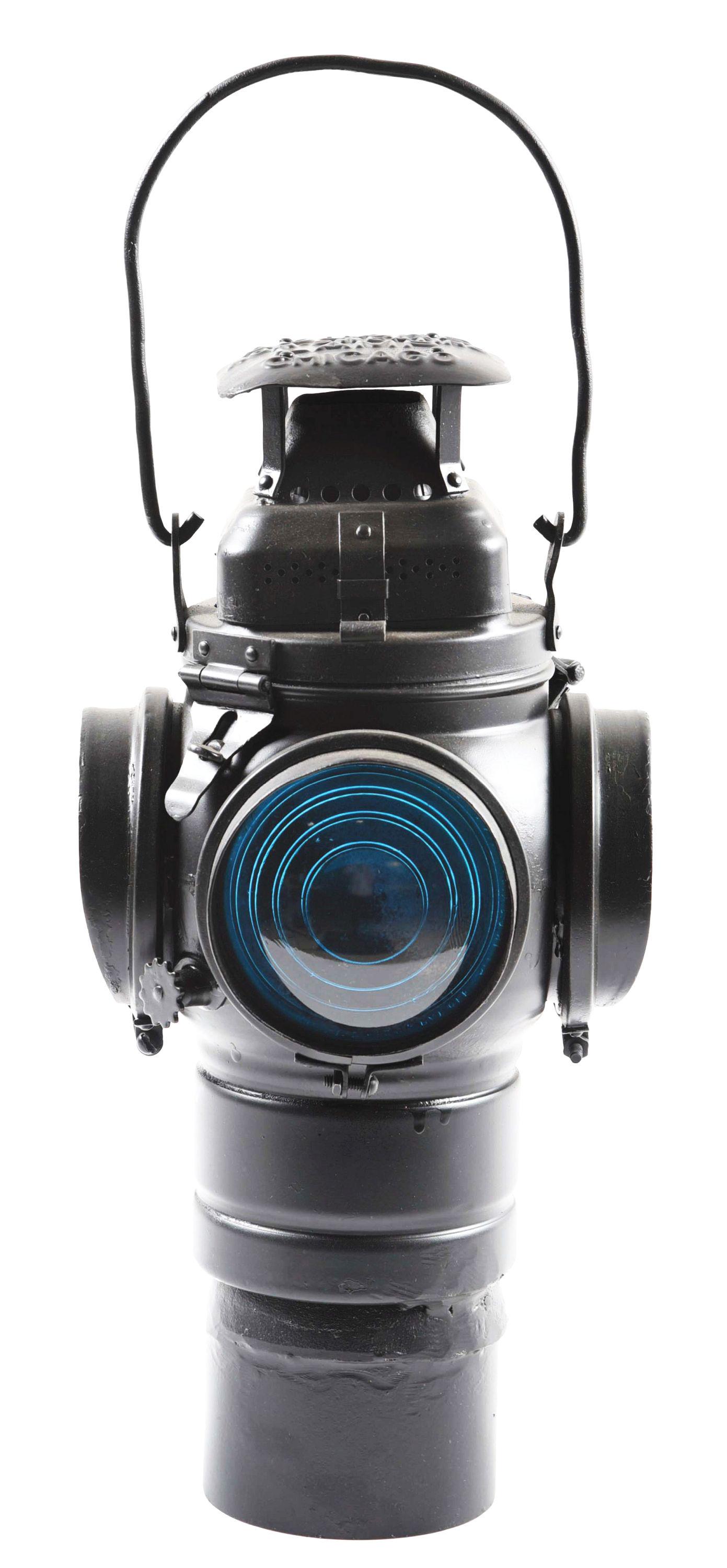 RESTORED ADLAKE TRAIN ORDER LAMP. (1 of 10)