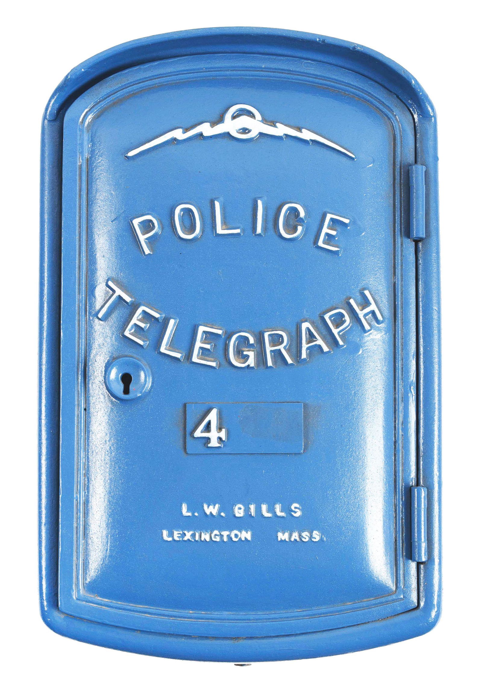 L.W. BILLS CAST IRON POLICE TELEGRAPH CALL BOX. (1 of 7)
