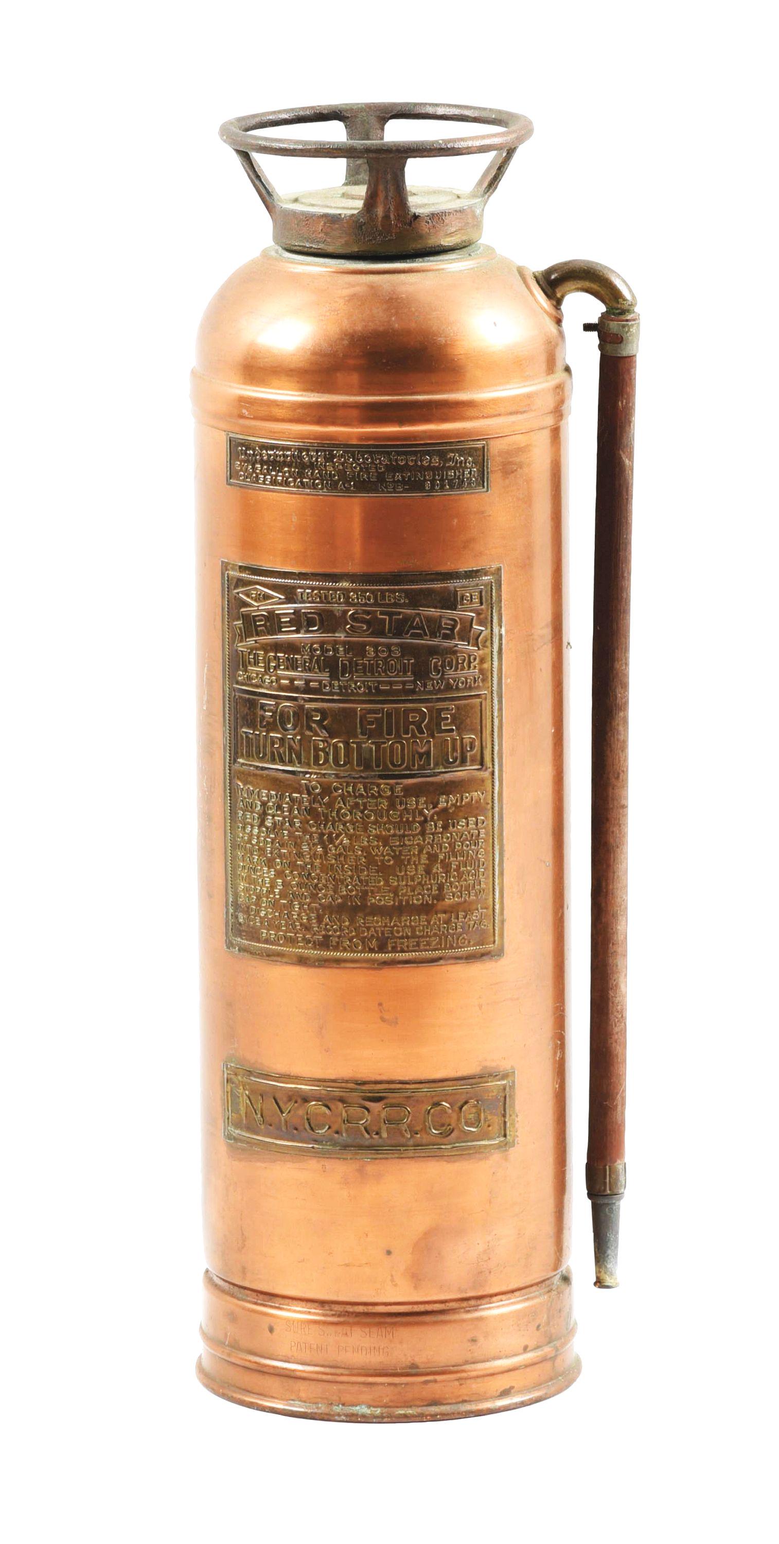 COPPER FIRE EXTINGUISHER. (1 of 5)