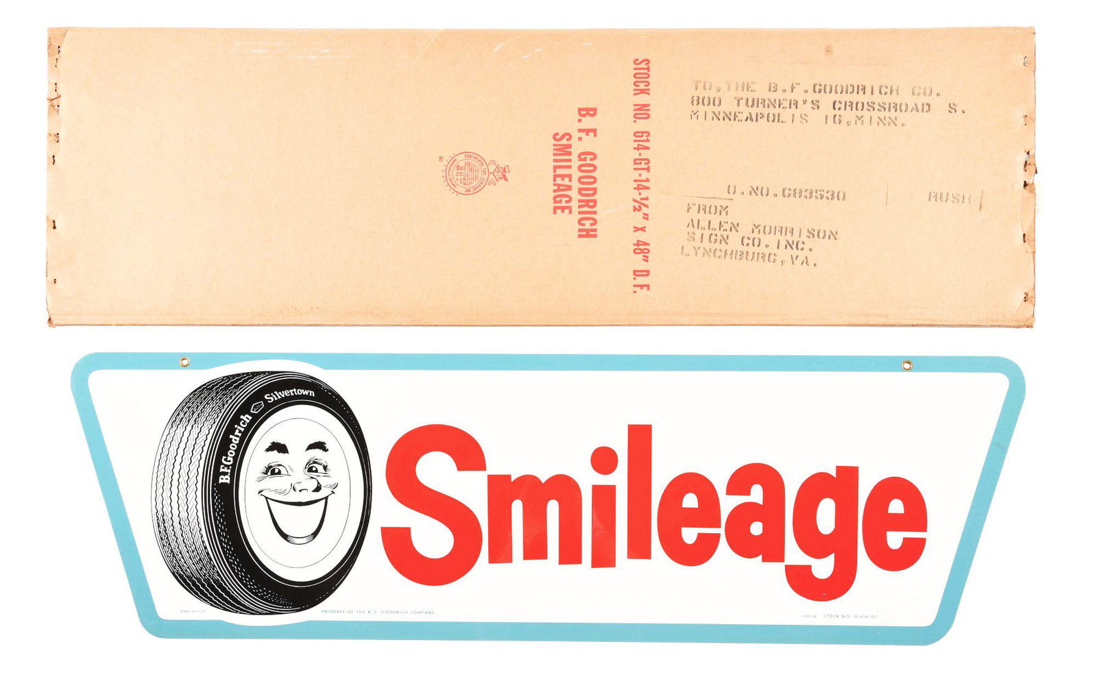 OUTSTANDING NEW OLD STOCK B.F. GOODRICH SMILEAGE TIRES (1 of 8)