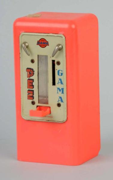 Plastic Pez Gamma Dispensing Bank.: Made for Pez Candies in Europe. Rare. Minor chips. Size: 5" T.