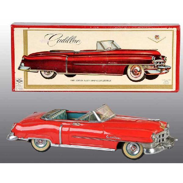Tin 1954 Alps Cadillac Friction Toy.