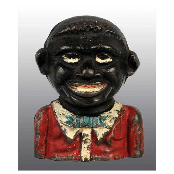 Cast Iron Jolly Boy Still Bank.: All original. 4 - 1/4" T.