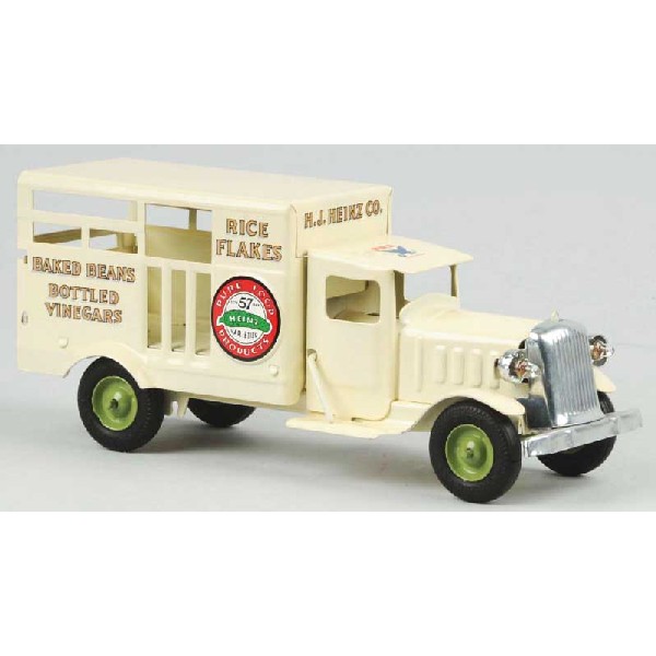 Pressed Steel Metalcraft Heinz Pickle Truck Toy.: Complete restoration to an all original toy. New decals. Size: 12" L.