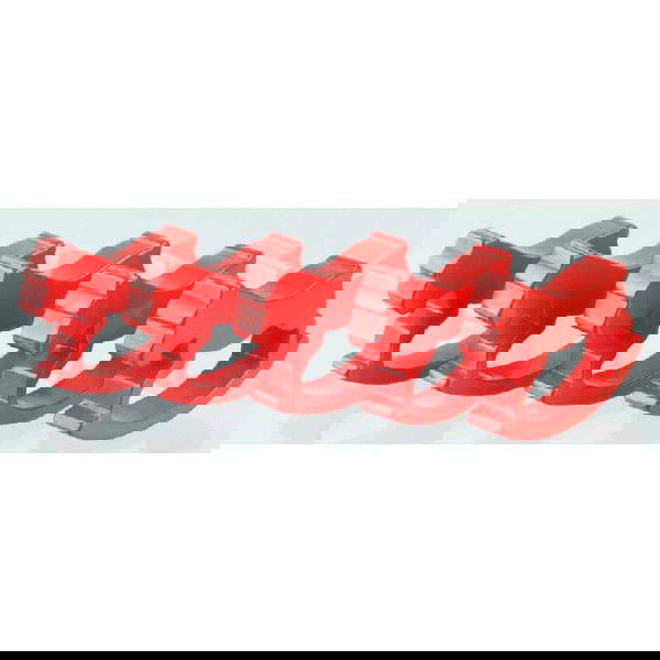 Lot of 5: Bakelite Red Rocking Horse Napkin Rings: All are reproductions. Size: Each: 2 - 1/2" Dia. CORRECTION – All bracelets are circa 1950s, not reproductions.