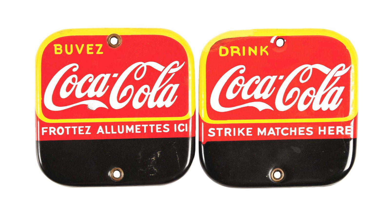 LOT OF 2: COCA-COLA MATCH STRIKES. (1 of 2)