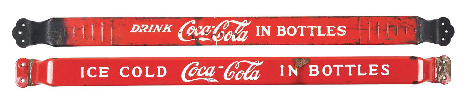 LOT OF 2: COCA-COLA DOOR PUSHES. (1 of 2)