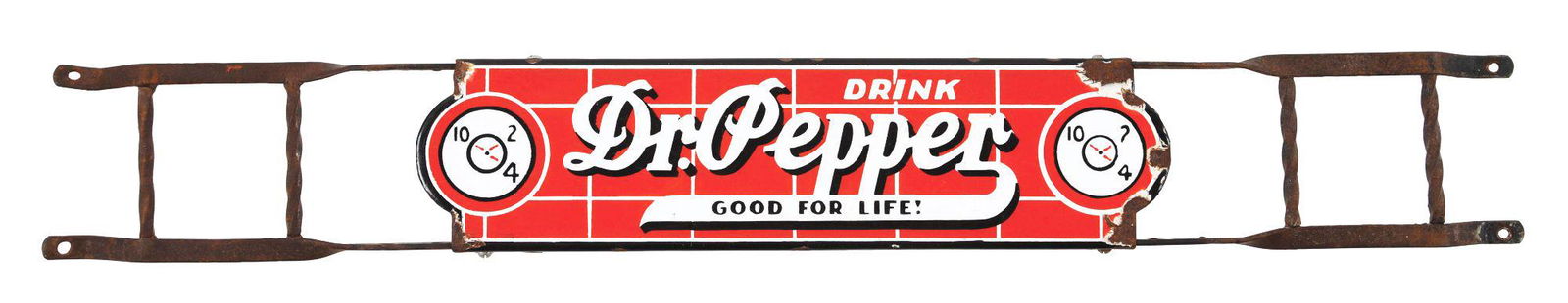 PORCELAIN DR PEPPER DOOR PUSH. (1 of 3)