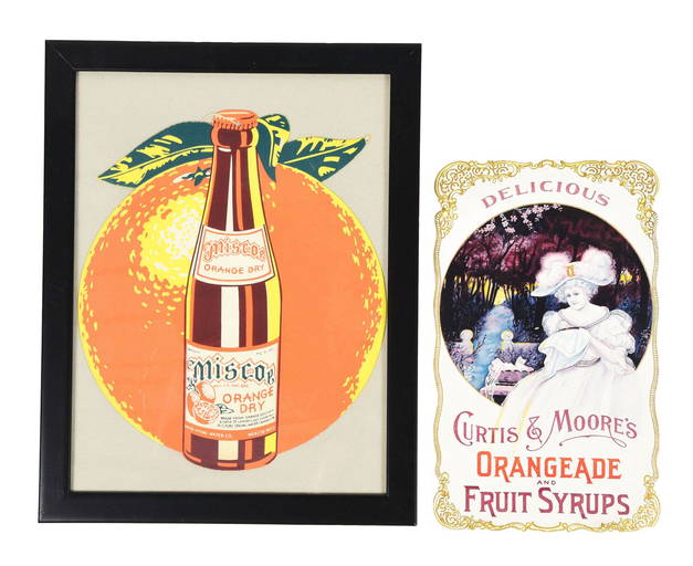 LOT OF 2 DIECUT CARDBOARD SIGNS. (1490) on Nov 04, 2021 Dan Morphy