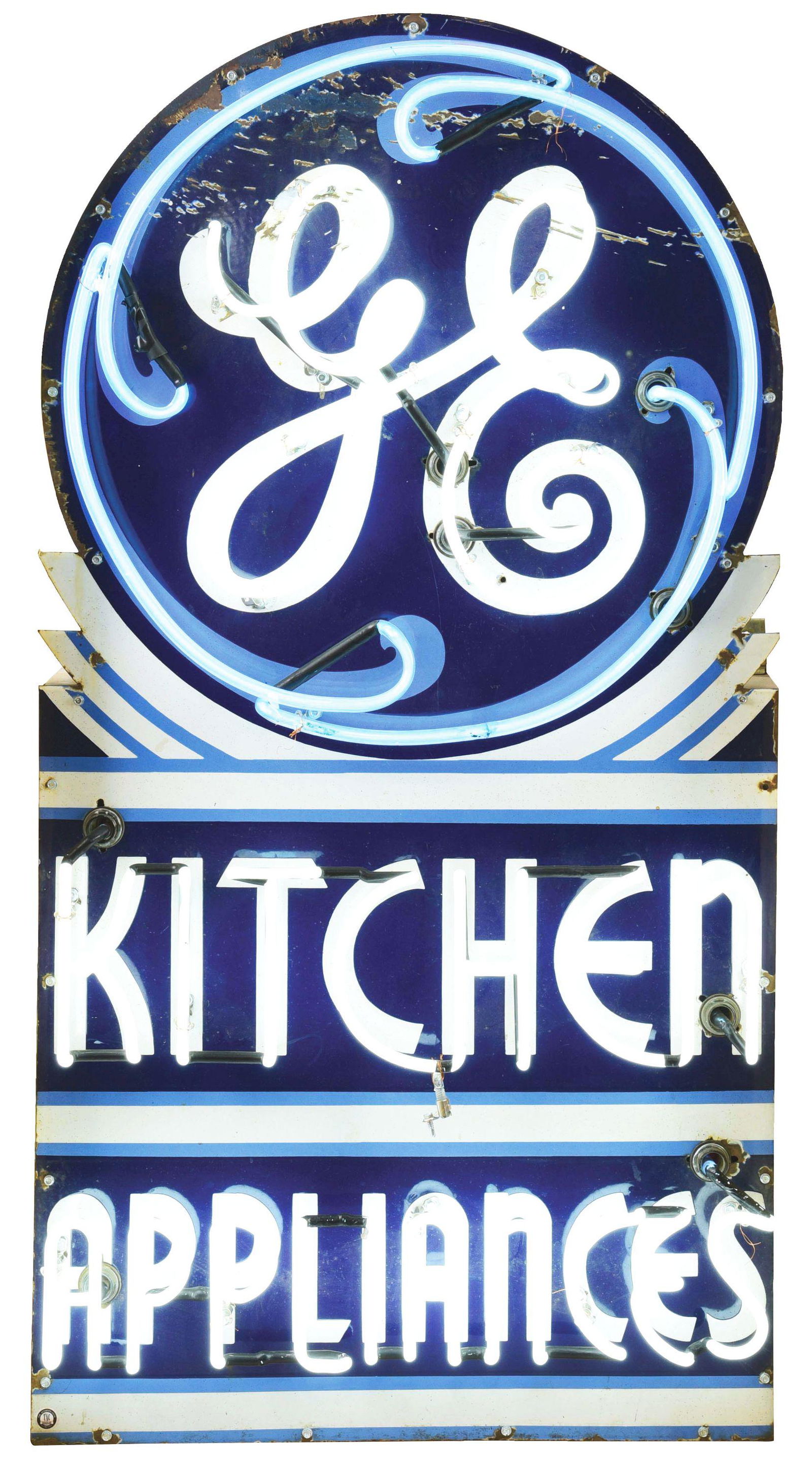 GE KITCHEN APPLIANCES NEON SIGN. (1 of 3)