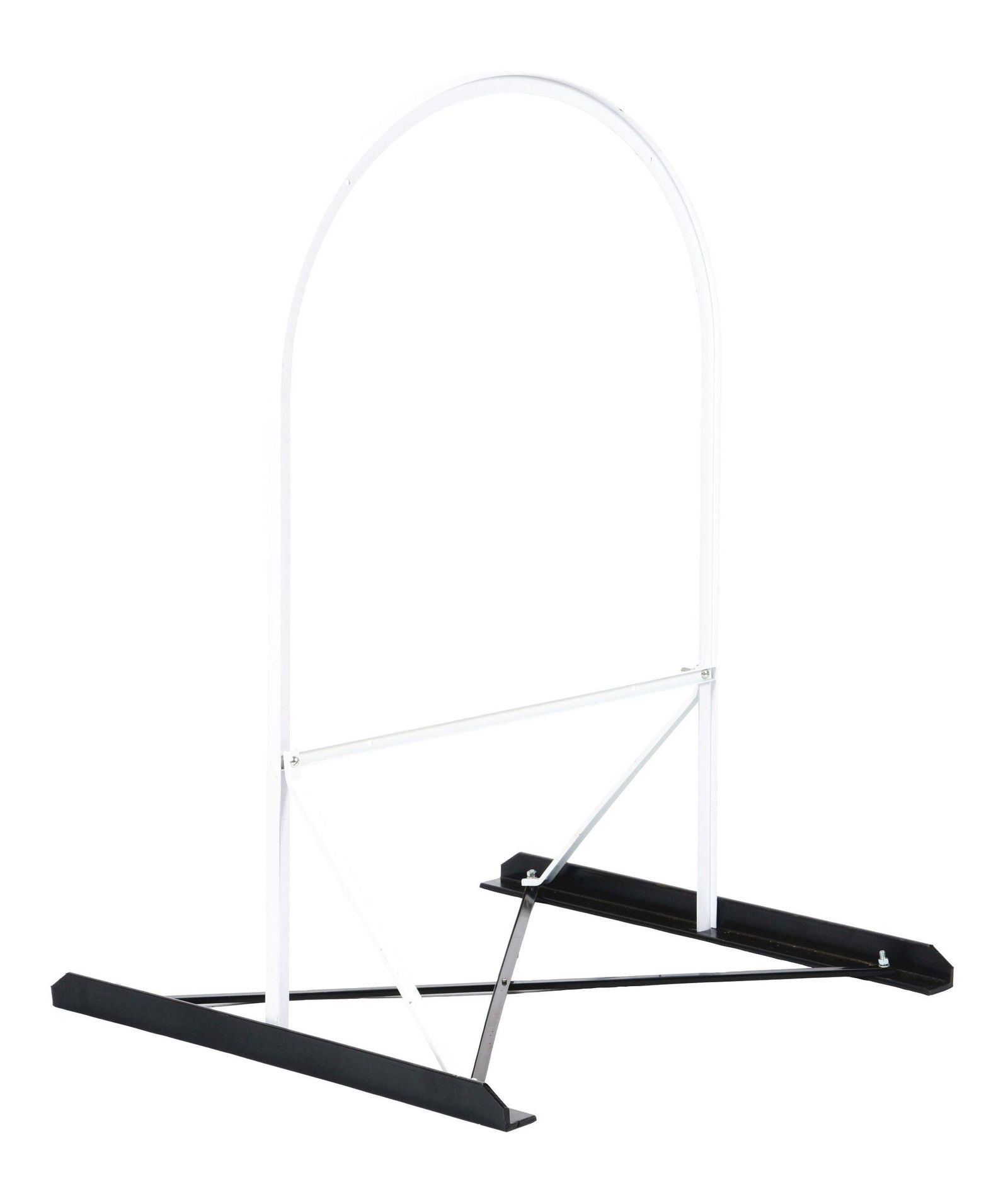 METAL TOMBSTONE SIGN BRACKET STAND. (1 of 3)