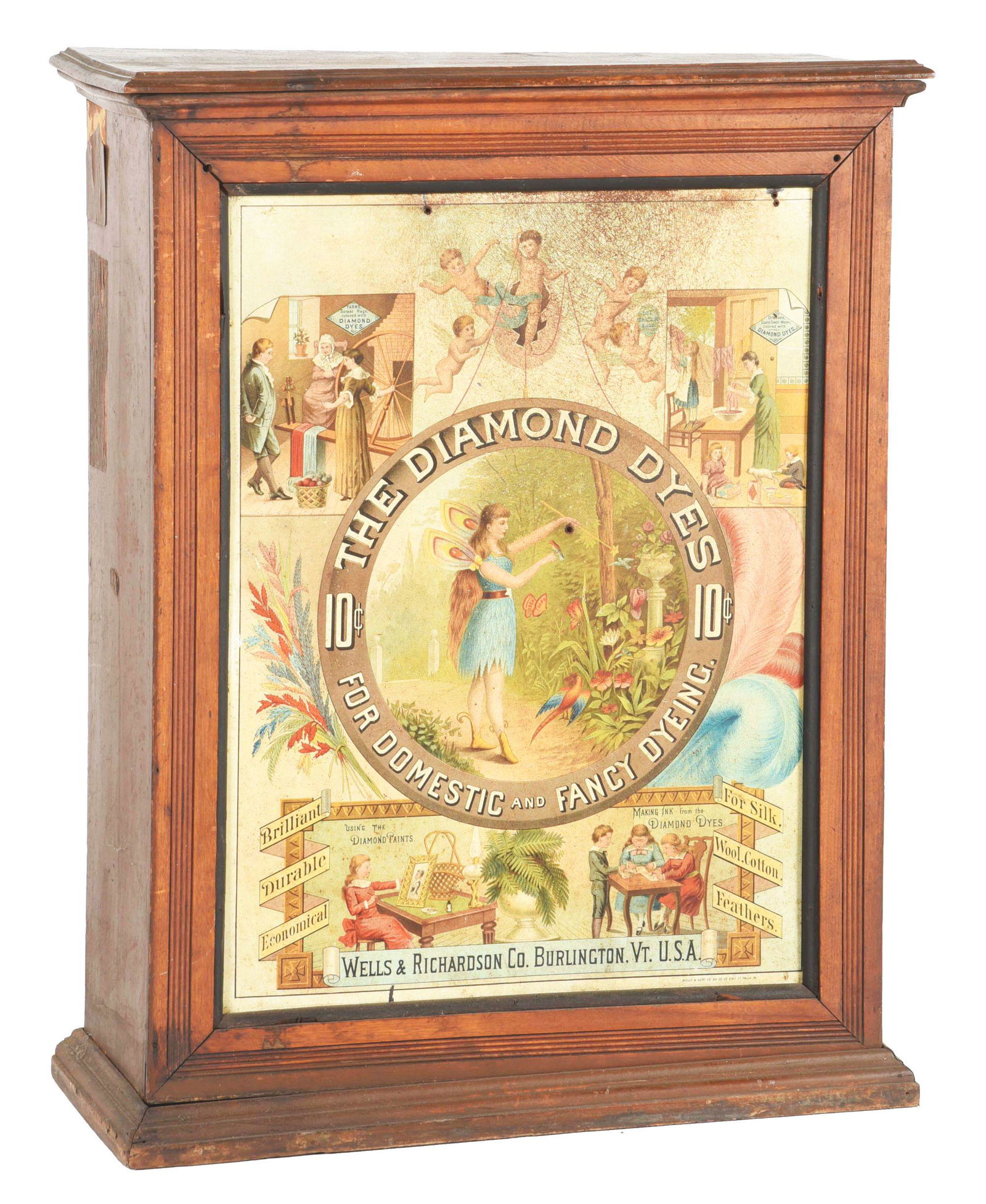 DIAMOND DYES COUNTRY STORE CABINET. (1 of 6)