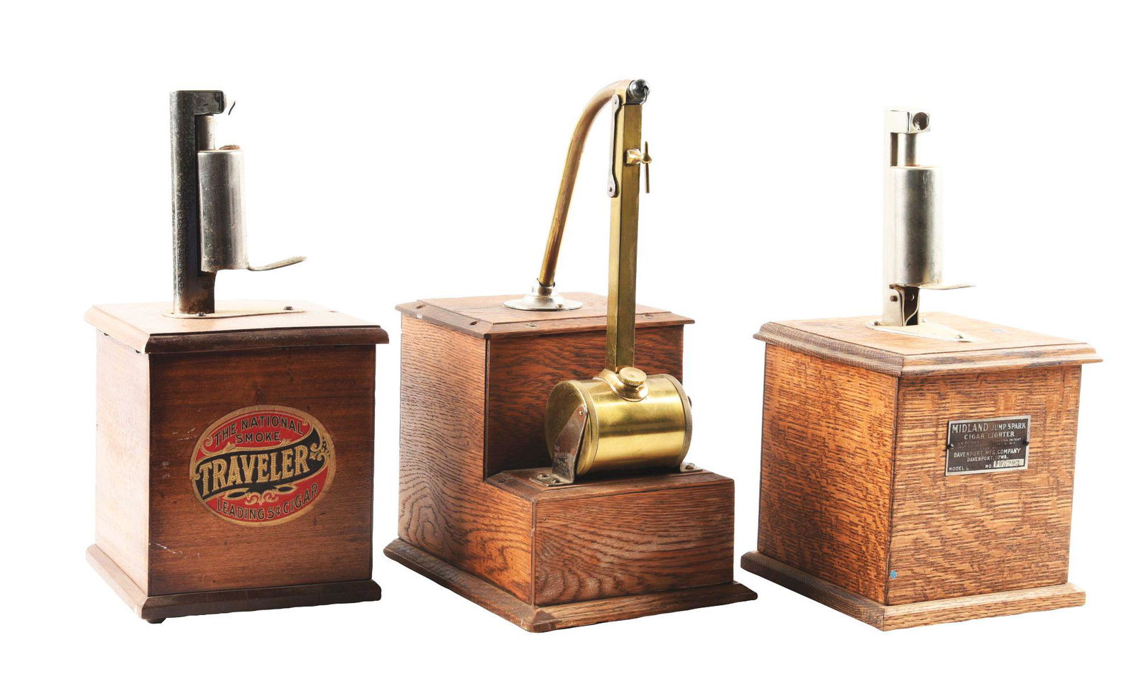 LOT OF 3: CIGAR LIGHTERS. (1 of 4)