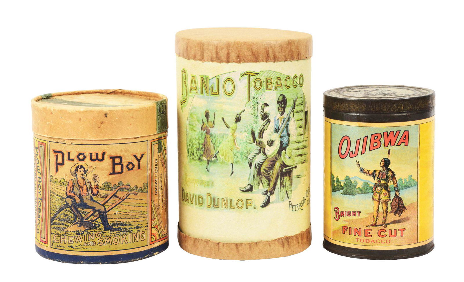 LOT OF 3: TOBACCO CONTAINERS. (1 of 4)