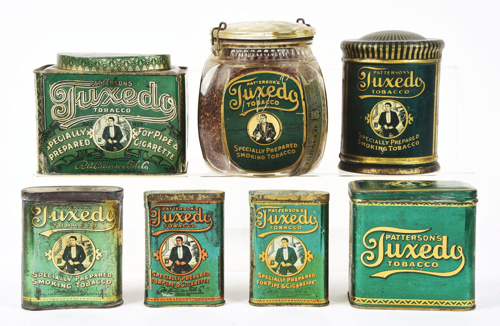 LOT OF 7: TUXEDO TOBACCO ITEMS. (1 of 2)