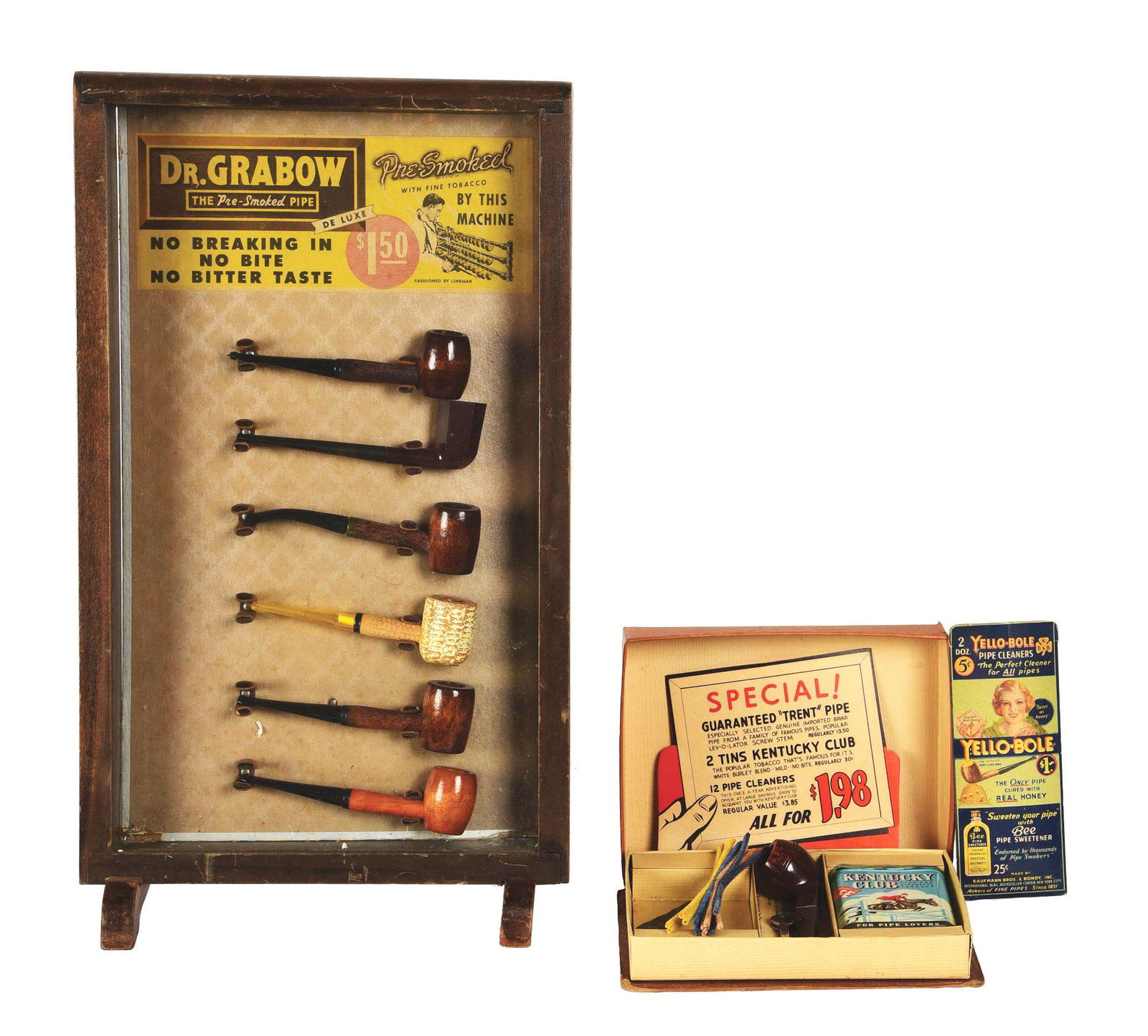 LOT OF 2: COUNTRY STORE AND SMOKE SHOP DISPLAY ITEMS. (1 of 3)