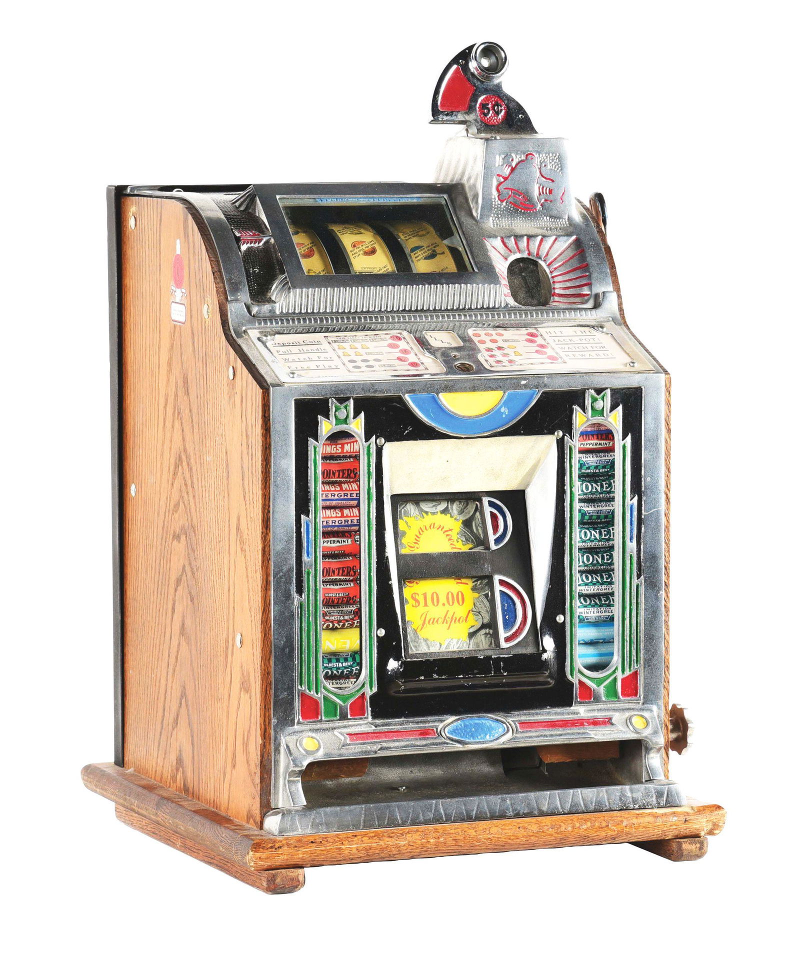 5¢ MILLS NOVELTY CO F. O.K. VENDOR WITH DOUBLE (1 of 6)