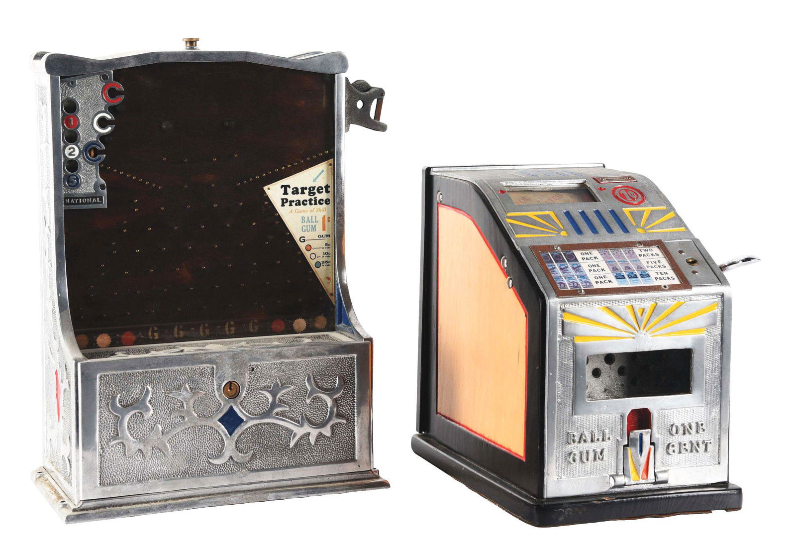 LOT OF 2: 1¢ TRADE AND 1¢ TARGET PRACTICE. (1 of 4)