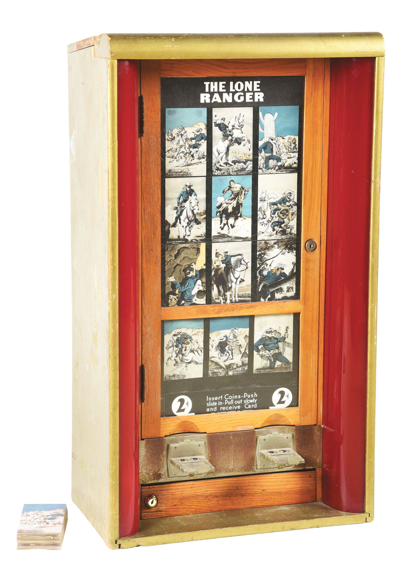 2¢ EXHIBIT SUPPLY CO. CARD DISPENSER WITH LONE (1 of 7)