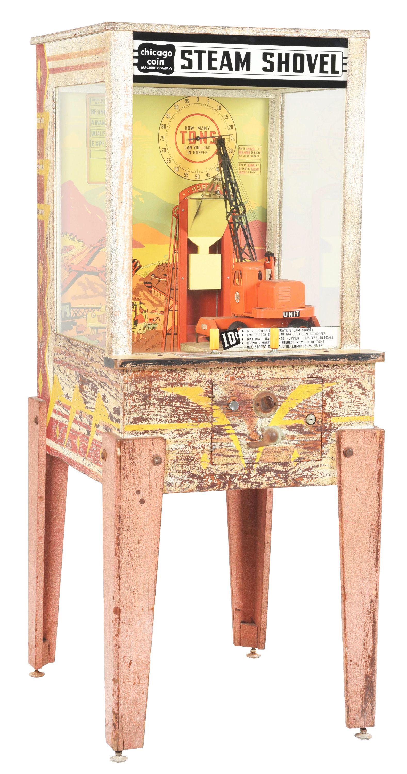 10¢ CHICAGO COIN STEAM SHOVEL. (1 of 6)