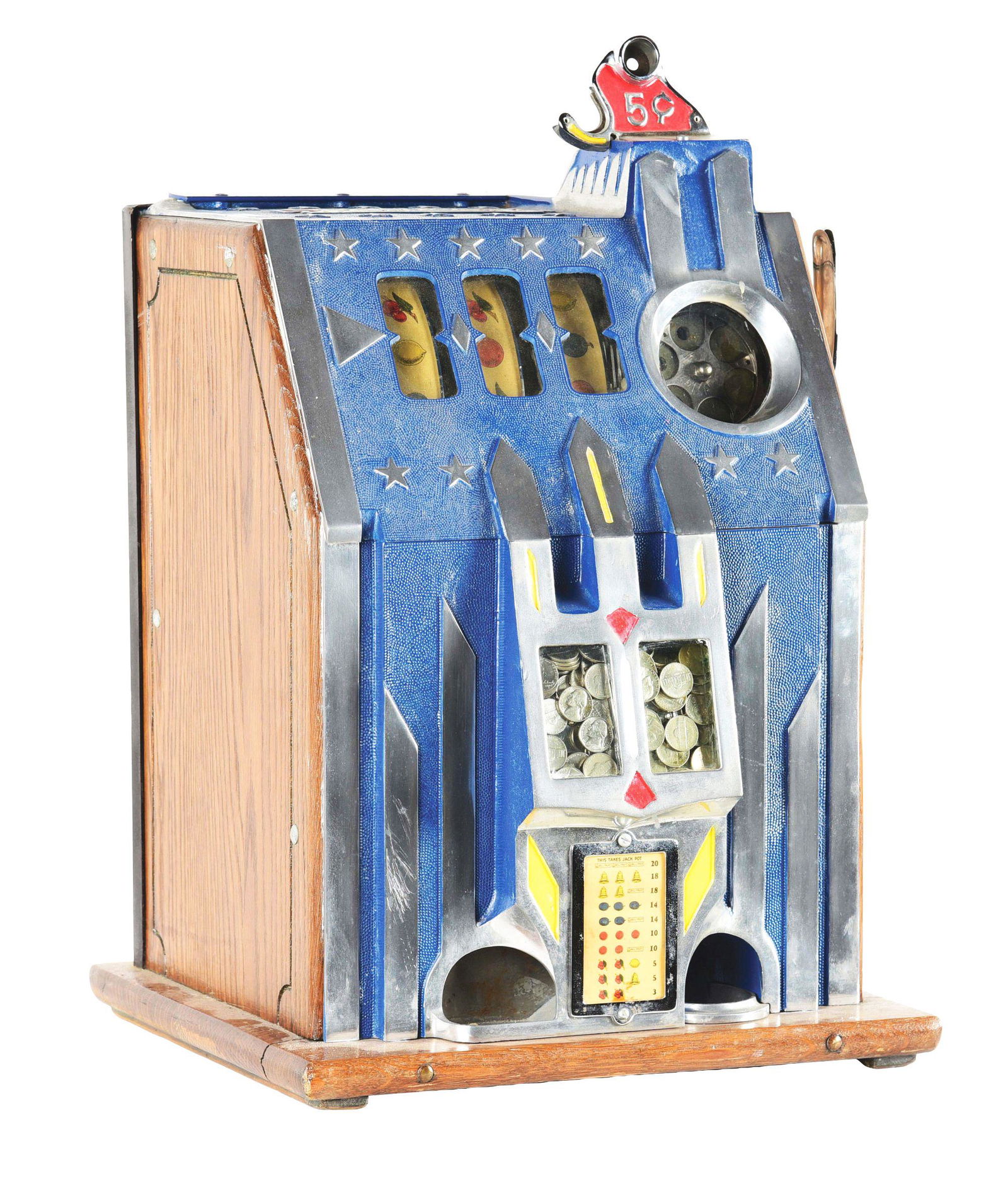 5¢ PACE COMET SLOT MACHINE. (1 of 6)