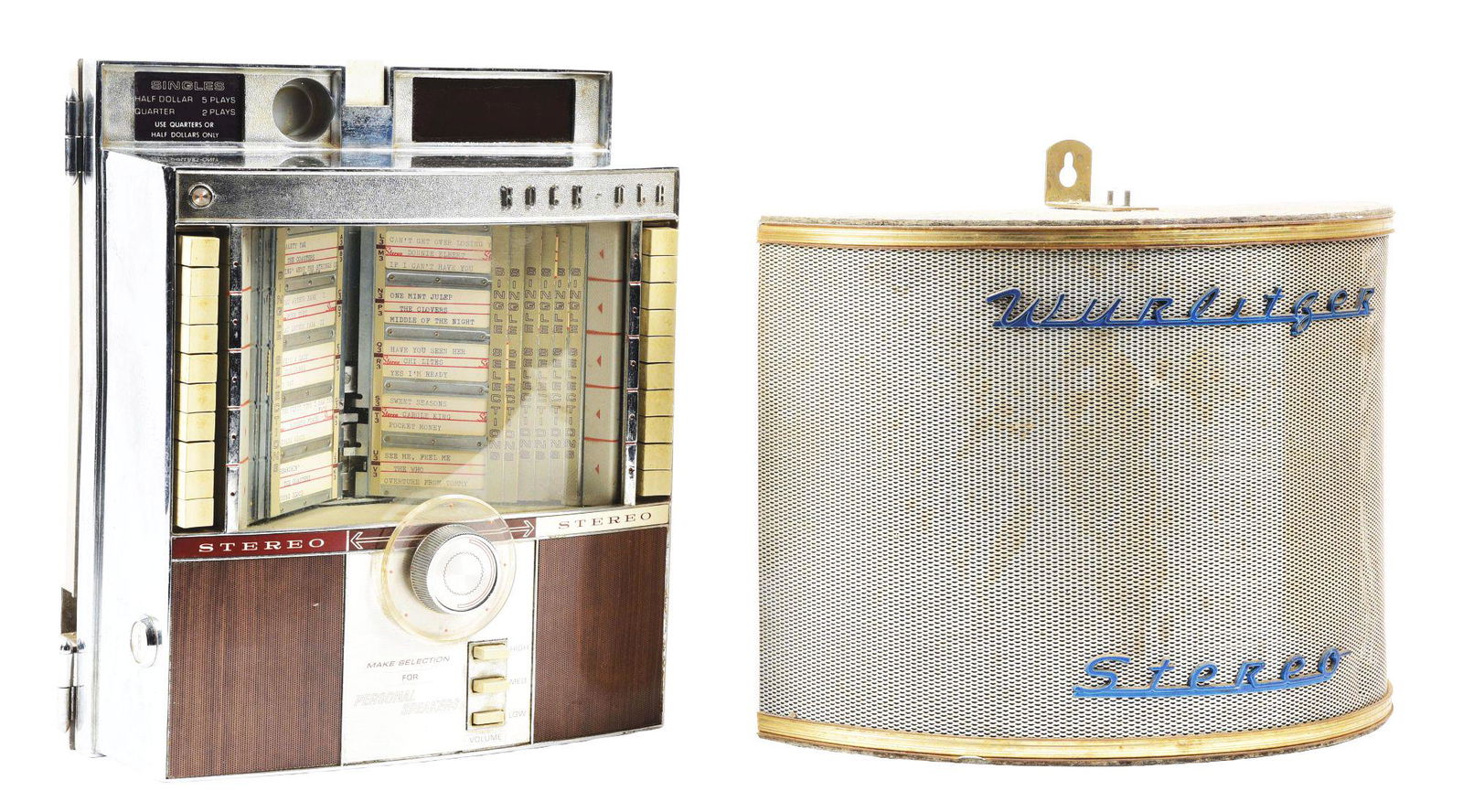 LOT OF 2: JUKEBOX ITEMS. (1 of 5)