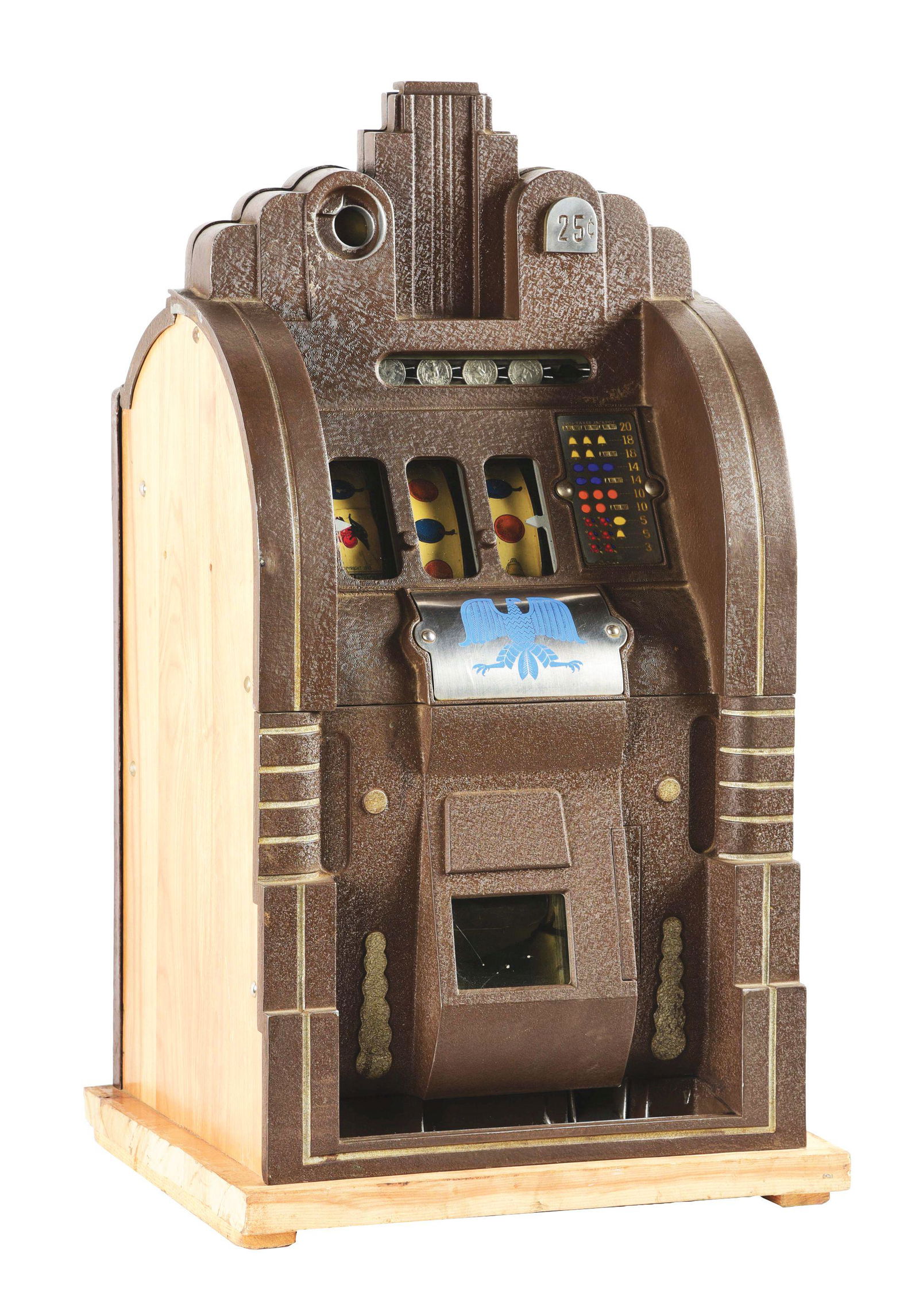 25¢ MILLS NOVELTY CO. EXTRAORDINARY SLOT MACHINE. (1 of 6)