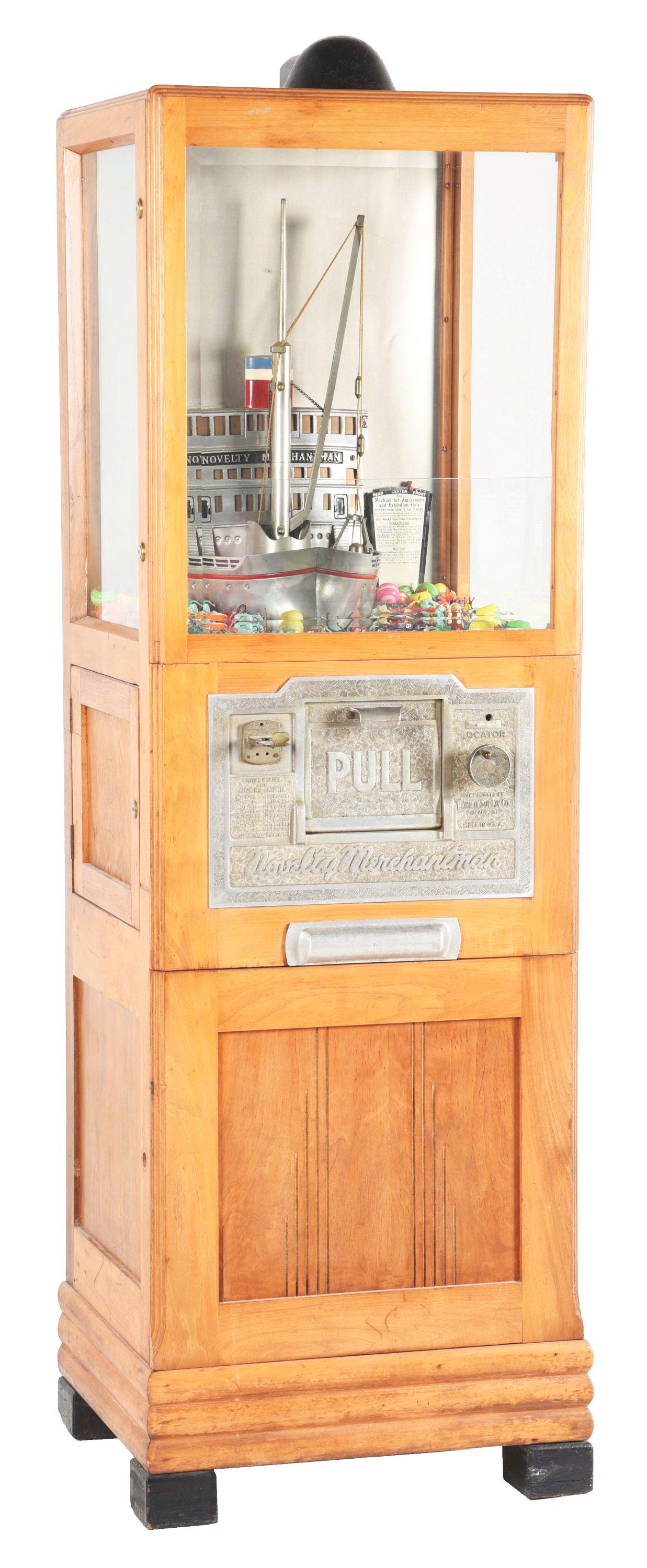 1¢ EXHIBIT SUPPLY CO. NOVELTY MERCHANTMAN CRANE (1 of 5)