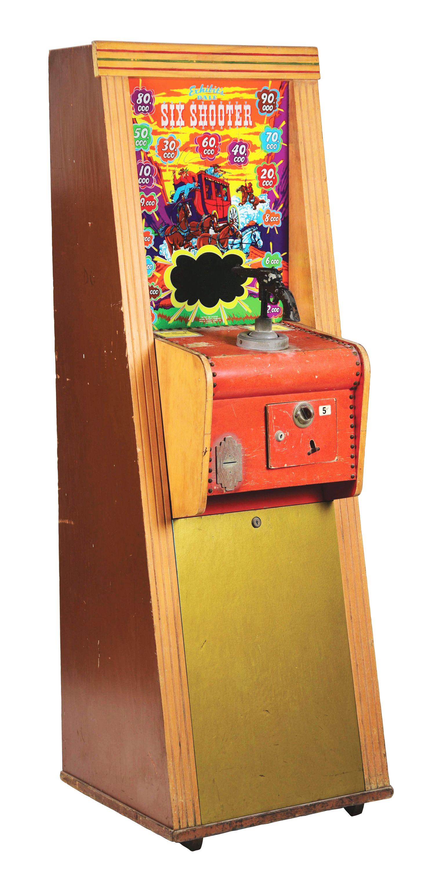EXHIBIT SUPPLY "6 SHOOTER" ARCADE GAME. (1 of 7)