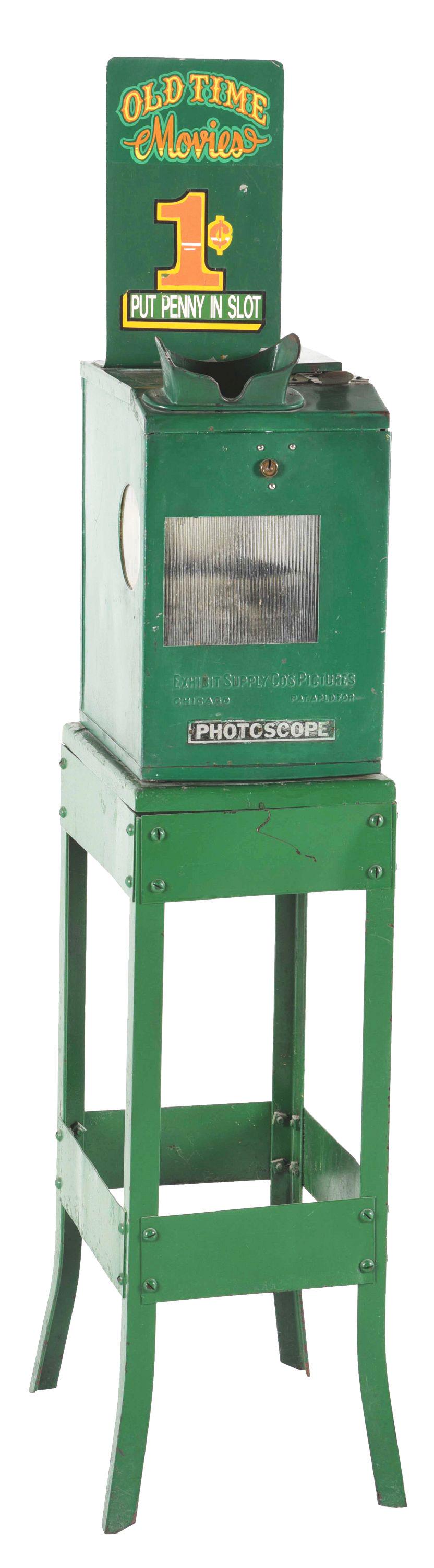 1¢ PHOTOSCOPE VIEWER ARCADE MACHINE. (1 of 5)