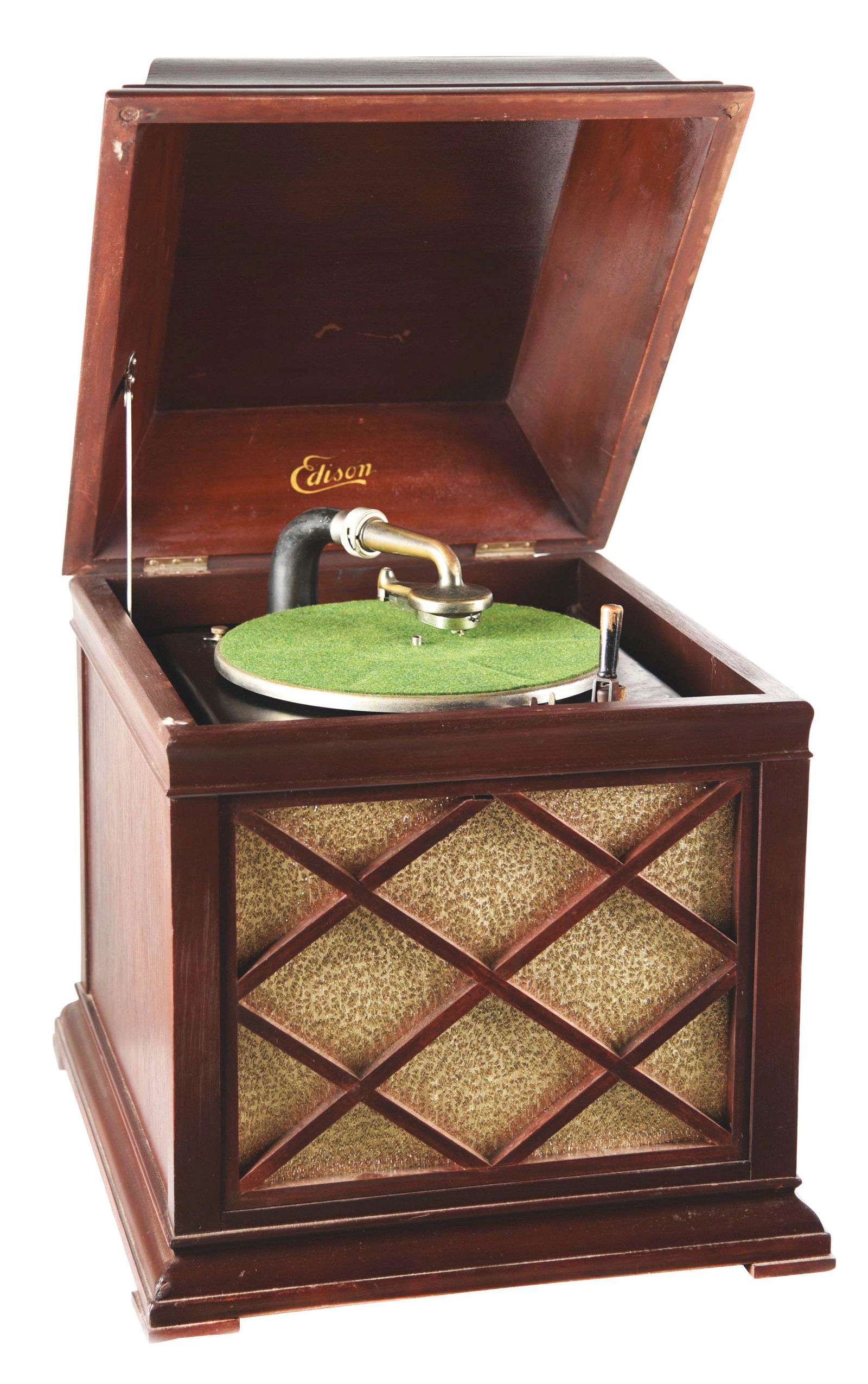 EDISON TABLETOP PHONOGRAPH. (1 of 7)