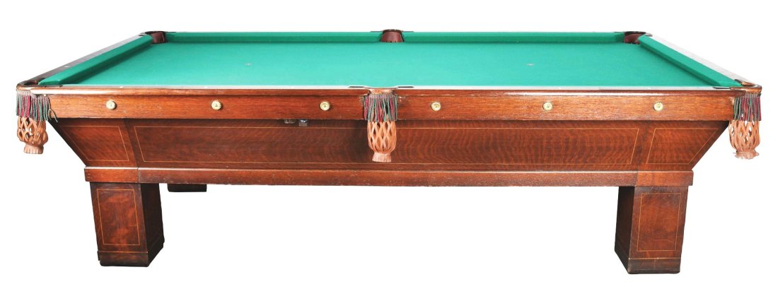 A BRUNSWICK-BALKE-COLLENDER "CORENO" MODEL 9' BILLIARD (1 of 15)