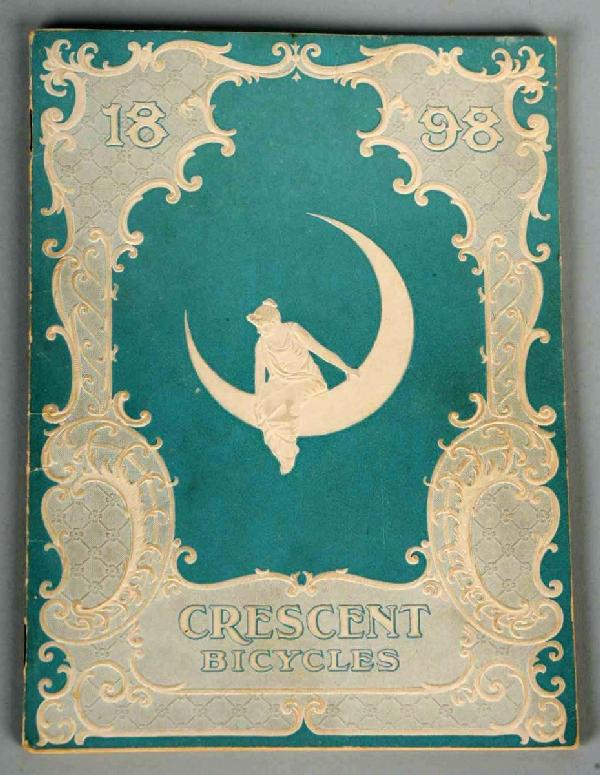1898 Crescent Bicycle Catalog.: Catalog is 50 pages in length and includes numerous bicycle models and instructions for assembly. Size: 7 - 1/2" x 5 - 1/2".