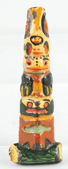 Cast Iron Totem Pole Doorknocker.: Size: 4" T.